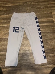 Twin Vision Seattle Seahawks 12th Man Leggings Women’s Small 3/4 Length #R Gray - Picture 1 of 3