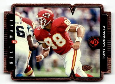 1998 Upper Deck UD3 #47 Tony Gonzalez Die Cuts #/2000 - Image 1 of 2