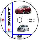 SUZUKI SWIFT 2005 RS413 RS415 MANUALE OFFICINA WORKSHOP MANUAL CD DVD