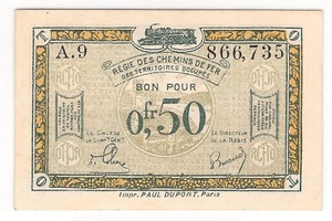 FRANCE 0,5 FRANCS 1923 P:R4 UNC Occupied German Territory - Picture 1 of 2