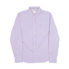 PAUL & SHARK Compact Stretch Shirt Purple Striped Long Sleeve Womens L
