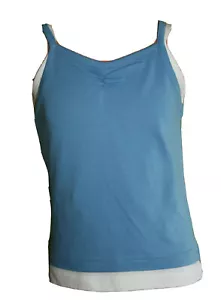 Mädchen Top T-Shirt blau weiß Lagenlook "Little Heart" Gr.116,128,140, neu - Bild 1 von 2