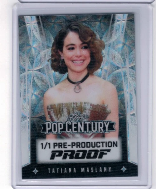 2025 Leaf Pop Century Tatiana Maslany #'ed 1/1 Pre-Production Proof - Image 1 of 1