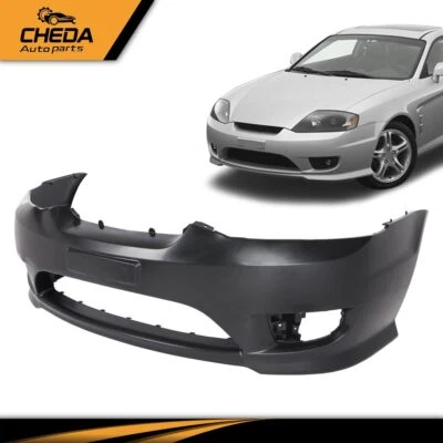 Крышка переднего бампера с отверстиями для противотуманных фар подходит для Hyundai Tiburon 2005-2006 годов выпуска - Изображение 1 из 4