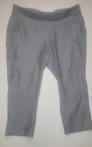 Livi Active Black / White Capri Leggings with pockets Sz 18-20 EUC - Picture 1 of 7