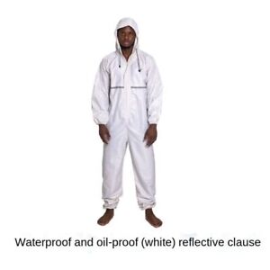 Conjoined Raincoat overalls Men and Women Rain Suit Hooded Paint Spray Workwear