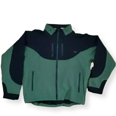 Duxbak Fleece Lined Jacket Coat Green Black Mens Colorblock Canvas Size XL - Image 1 of 4