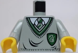 Lego Harry Potter Tom Riddle Light Gray Minifig Torso Green Slytherin Shield - Picture 1 of 1
