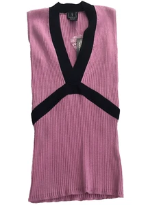 International Concepts INC Womens Sweater Sz S Silk Blend Pink Sleeveless NWT - Picture 1 of 9