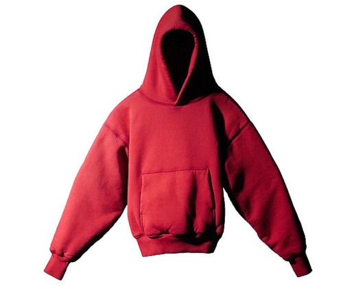 Felpa con cappuccio Yeezy x Gap Engineered By Balenciaga perfetta rossa piccola rara limitata