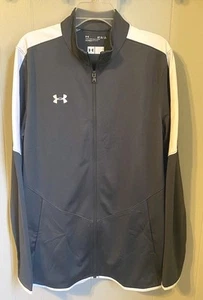 Under Armour Men's Rival Knit Jacket Men’s Lg/Tall New Gray/White - Picture 1 of 7