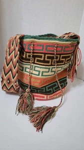 Wayuu Mochilla Summer Shoulder Bags Premium Quality Handmade in Colombia Boho - Picture 1 of 9