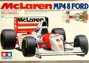 Tamiya 1/20 McLaren MP4/8 Ford 1993 GP Ayrton Senna Plastic Model Kit - Picture 1 of 4