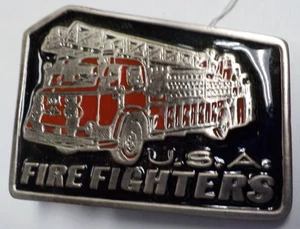 Vintage Firefighter USA Belt Buckle - Picture 1 of 5