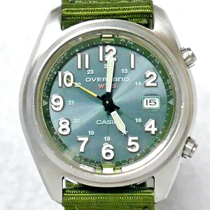 CASIO OVERLAND Field Watch OVW-100BJ 2007 Green LED Backlight Solar Power Japan - Picture 1 of 14