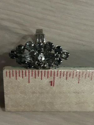 Anillo de piedra brillante púrpura/gris 14 Foto 1 de 4