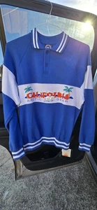Vintage New Old Stock California Arctic Sweatshirt 80er Herren mittelblau, Skater  - Bild 1 von 6