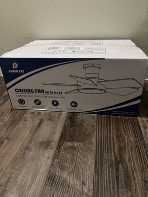 Dannilong 40 Inch Modern Ceiling Fans With Lights Remote/APP control  - Image 1 of 2