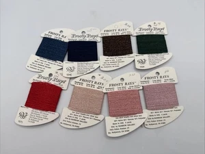 8 FROSTY RAYS Galleria Arcobaleno, Punta Ago, Punto Croce, Filo da Ricamo Nuovo - Foto 1 di 3