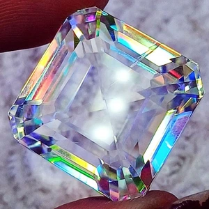 Certified Mystic Quartz Rainbow Color 65.00 Ct Octagon Shape Loose Gemstones - Picture 1 of 7