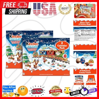 Calendario de Adviento Cuenta Regresiva, Caramelos de Chocolate, 2025, Paquete de 2, Regalo de Vacaciones para todos... Foto 1 de 4