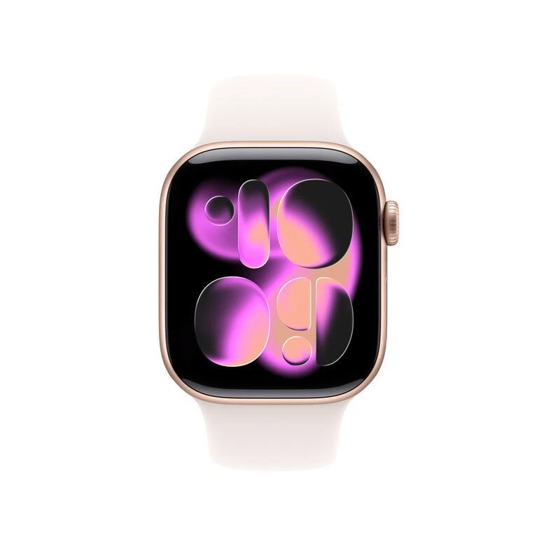 Apple Watch Series 11 GPS 42mm Cassa Alluminio Oro Rosa con Band Rosa Fard - S/M - Immagine 1 di 4