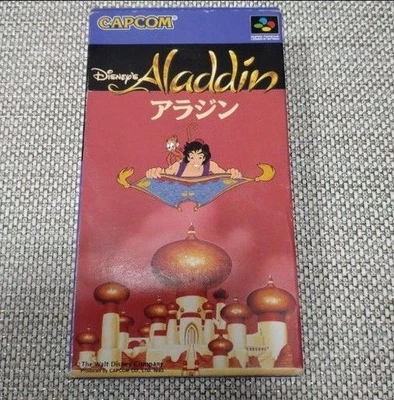 Aladdin W/Box Manual Super Famicom SFC Used Game NTSC-J Japan - Image 1 of 4
