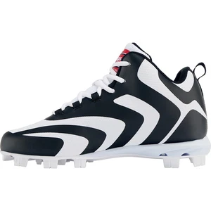 Rawlings Rookie Mid 179256 Men's Black White Lace Up Baseball Cleats ACAD525 - Picture 1 of 50