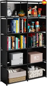 JIUYOTREE Estanterías de Cubos Estantería Modular Librería Abierta con 10 Cubos  - Imagen 1 de 6