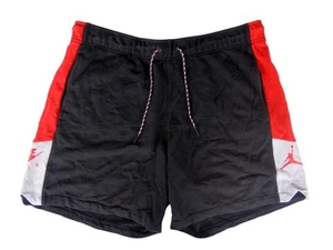 Nike Air Jordan Men's Black Red White Basketball Streetwear Shorts - Size XXL - Picture 1 of 10