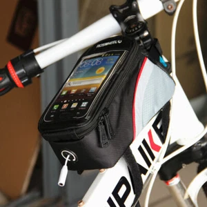 Borse Ciclismo Telaio Bicicletta Borsa Bici per Cellulare 6.1" Impermeabile Nuovo - Foto 1 di 7