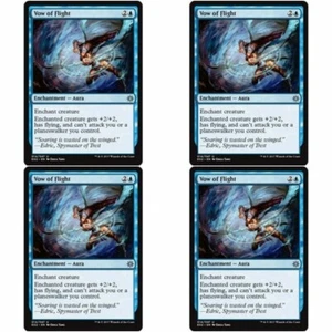 4 x VOW OF FLIGHT NM Explorers of Ixalan MTG Blue - Enchantment Unc - Imagen 1 de 1