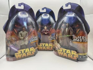 Hasbro Star Wars La Venganza de los Sith MACE WINDU, AGEN KOLAR, PALPATINE NUEVO EN CAJA - Imagen 1 de 10