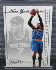 2013-14 Panini Signatures Carmelo Anthony Silver /25 #126