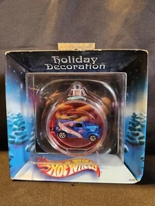 VINTAGE - 2002 Hot Wheels Holiday Decoration - Blue Branded Van in Red Ornament - Bild 1 von 8