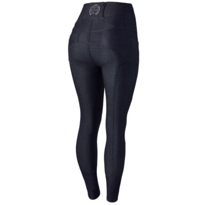 HORZE KATIA WOMENS DENIM LOOK FULL SEAT TIGHTS(38EU/26 US) - Image 1 of 4