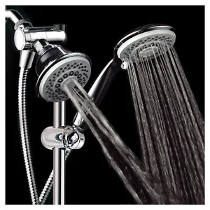 HotelSpa Drill-Free Adjustable Bar 3-Way Shower Head combo - Picture 1 of 9