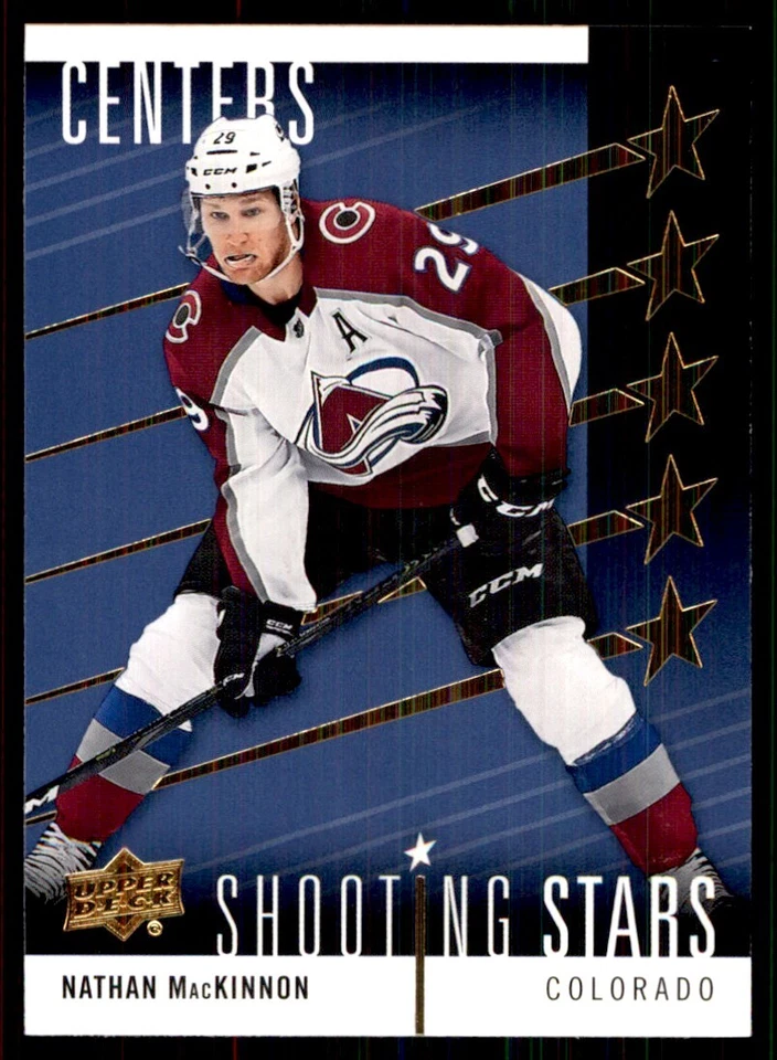 2019-20 Upper Deck Shooting Stars Centers Nathan MacKinnon Colorado Avalanche - Image 1 of 2