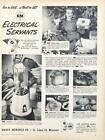 1947 Knapp-Monarch Appliances Christmas Print Ad Gifts Electrical Servants
