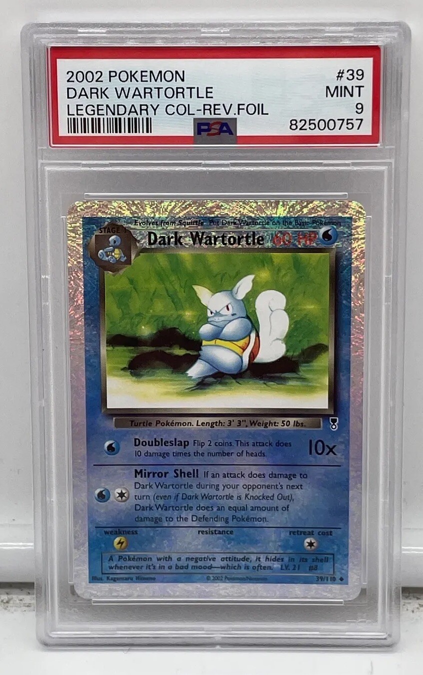 Dark Wartortle 2002 Legendary Collection 39 Reverse Holo PSA 9 Price