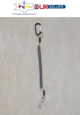 PQDA Metal Detecting Detector New Pinpoint Probe Digging Tool Security Coiled Lanyard