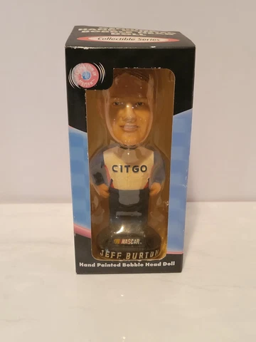 Vtg Jeff Burton Geniune Hand Painted Bobble Head Doll Collectible Series Nascar Cover
