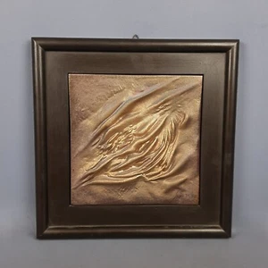 Quadro Scultura Ceramica Oro Altorilievo Astratto Firma Ivo Sassi N. 75/80 1990 - Imagen 1 de 9