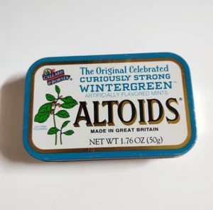 Altoids Great Britain Wintergreen Mints Hinged Tin Empty Collectable - Picture 1 of 3