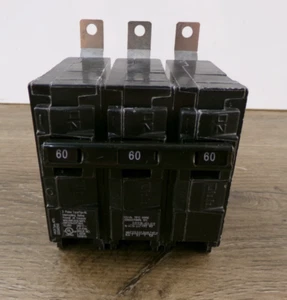 New Siemens B360 Circuit Breaker - 60A, 240V, 3P, 10k AIC, Bolt-On S5 - Picture 1 of 3