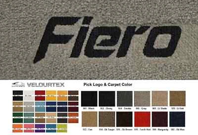 Lloyd Mats Velourtex Fiero Custom Embroidered Front Floor Mats (1984-1988) Foto 1 de 4