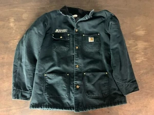 Carhartt C01 Blanket Lined Black Arbeitsjacke Herren Größe 44 Tall - Bild 1 von 6