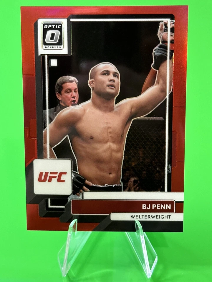 💥💥2023 Panini Donruss Optic UFC Red Prizm #90 BJ Penn 002/199!!💥💥 - Image 1 of 4