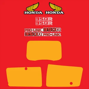 1984 Honda XR 350R Decal Kit AHRMA , TANK, SWINARM, SIDE PANEL, AND PLATES - Picture 1 of 1