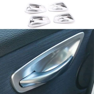 ABS Silver Interior Car Door Handle Bowl Cover Trim For BMW 1 Series 2007-2011 - Picture 1 of 6